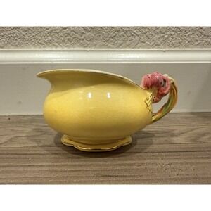 Small Vintage Royal Winton Sauce Gravy Creamer Bowl TIGER LILY Yellow